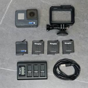 GoPro Hero 6 Black 運動相機 + 原裝電池 送 保護框、充電器、代電池 X3
