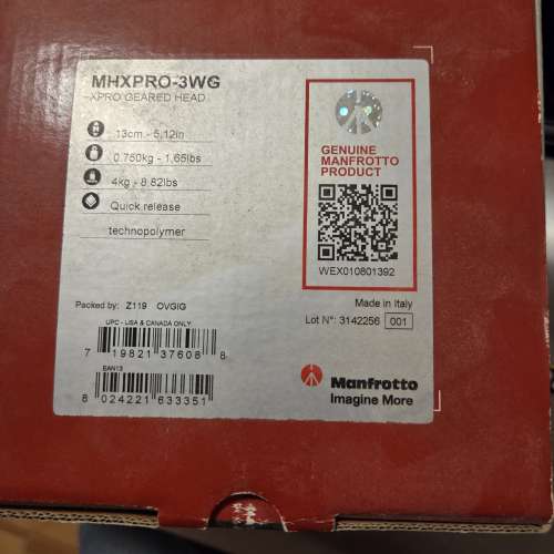Manfrotto 3维波頭