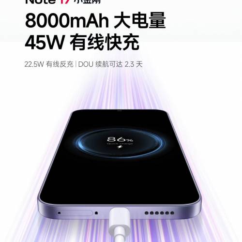 【國恒商城】▋▋Redmi 紅米Note 17 ▋▋7吋大直屏 8000大電 2TB SD咭槽 全新原封（...