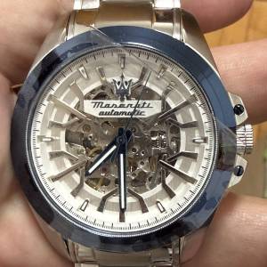 全新 未用品 Maserati 瑪莎拉蒂 機械錶 R8823112006 跑車風格 鏤空設計 男士腕錶 $...