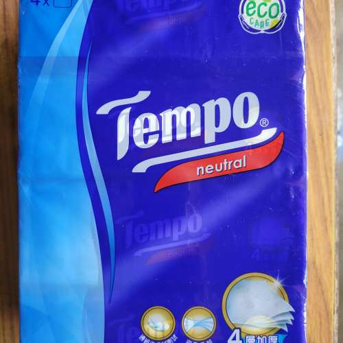 全新tempo 面纸4包