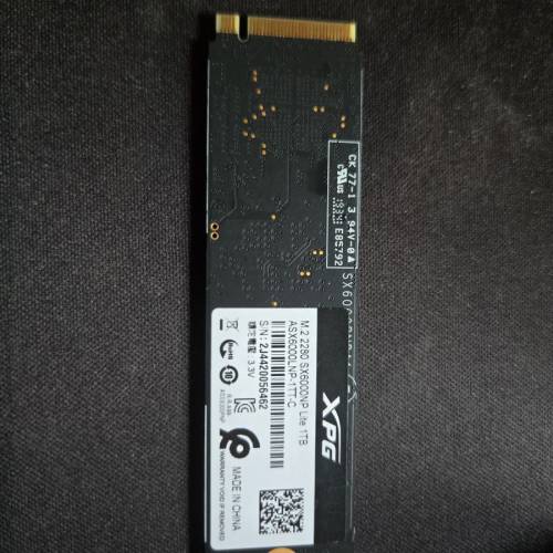 ADATA XPG SX6000 Pro 1TB NVMe M.2

SSD gen 3