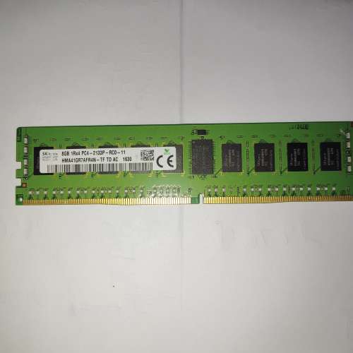 SK hynix ECC DDR4 2133Mhz 8GB(1Rx4) HMA41GR7AFR4N-TF TD AC1630 x 1 Server ram