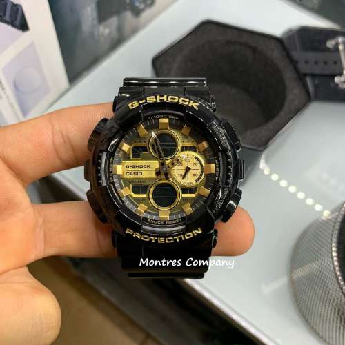 Montres Company 香港註冊公司 (33年老店) 卡西歐 CASIO G-Shock 200米防水 黑金色...