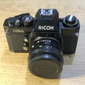 RICOH XR-1 +原廠55mm 2.2鏡頭全正常 測光準 觀景窗內可見光圈數字全機冇凹凸甩油