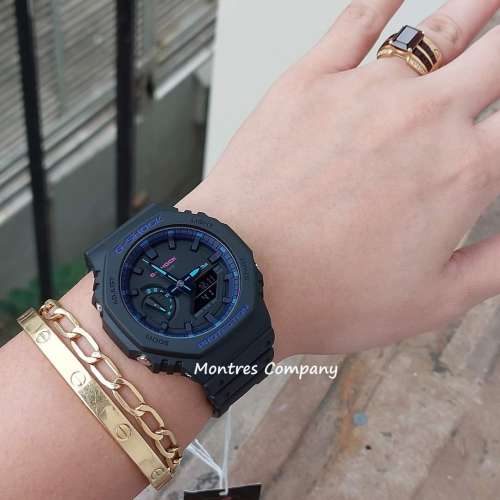 Montres Company 香港註冊公司 (33年老店) 卡西歐 CASIO 數碼指針 藍紫黑色 G-SHOC...
