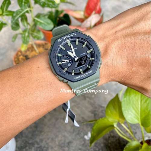Montres Company 香港註冊公司 (33年老店) 卡西歐 CASIO G-Shock 200米防水 黑綠色...