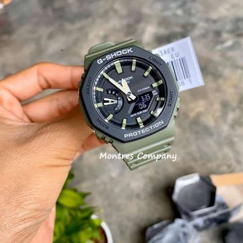 Montres Company 香港註冊公司 (33年老店) 卡西歐 CASIO G-Shock 200米防水 黑綠色...