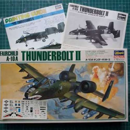 $100 - [非完成品] 全新 Hasegawa Hobby kits Fairchild A-10A Thunderbolt II K17 ...