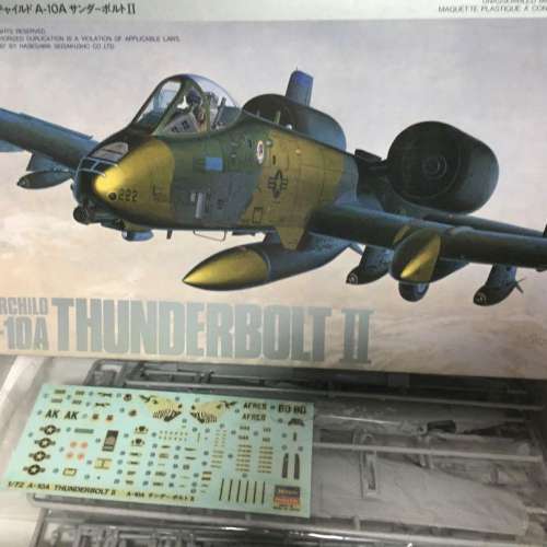 $100 - [非完成品] 全新 Hasegawa Hobby kits Fairchild A-10A Thunderbolt II K17 ...