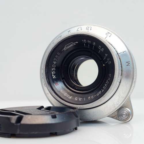 M42 蘇俄餅鏡 Industar-22 紅N 50mm f3.5, 1955 USSR (新淨)