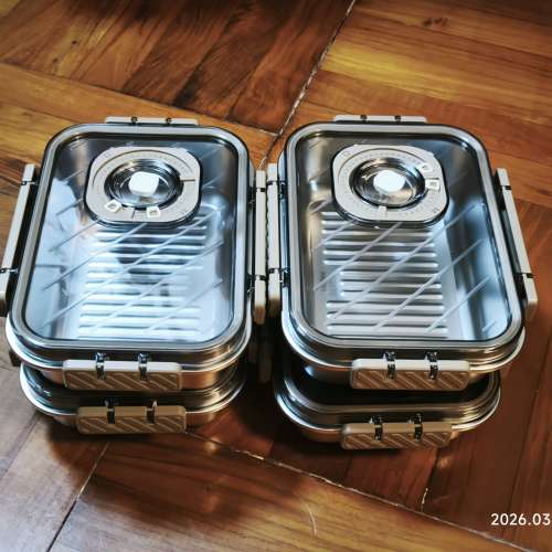 全新304不銹鋼飯盒, $50 4個