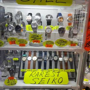 過千欵, 全新日本製造精工錶, 特價發售益用家, 由$500起.