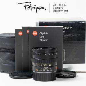 || Leica Summilux-M 50mm F1.4 - Black / E46 / Pre-ASPH / Built-in-hood ||