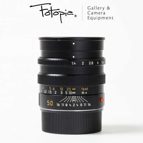 || Leica Summilux-M 50mm F1.4 - Black / E46 / Pre-ASPH / Built-in-hood ||