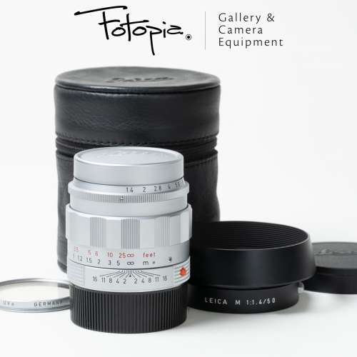|| Leica Summilux-M 50mm F1.4 ASPH - Silver / E43 / LHSA with hood & filter ||