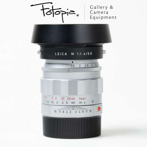 || Leica Summilux-M 50mm F1.4 ASPH - Silver / E43 / LHSA with hood & filter ||
