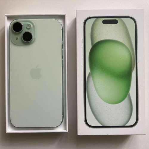 現貨全新不議價 iPhone 15 plus 256gb  eSim + 一張實體sim 綠色 一年蘋果保養 wha...
