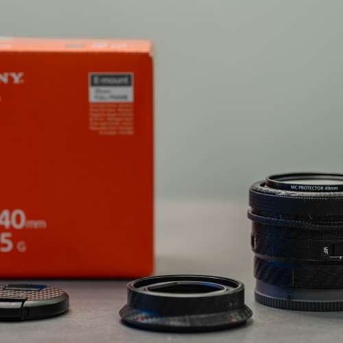 Sony FE 40mm F2.5 G (SEL40F25G) 香港行貨 全套有盒 已貼膜 跟Filter