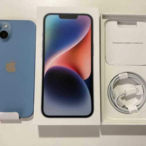 現貨全新不議價 iPhone 14 128gb eSim + 一張實體sim  一年蘋果保養 what app 6497...