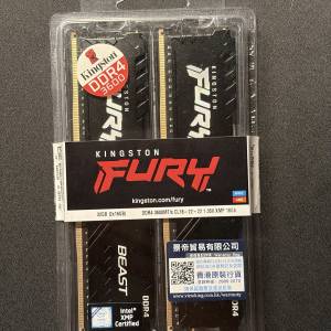 Kingston Fury Beast DDR4 32GB(16*2) 3600 MT/s CL18