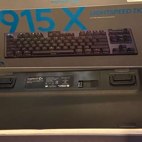 Logitech G915 X LIGHTSPEED Wireless TKL 無線 RGB 機械電競鍵盤 (觸感軸)