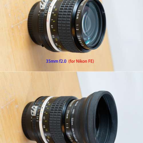 菲林相機 Nikon FE : 1機身配4支鏡頭