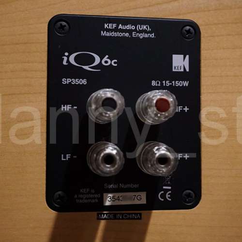 KEF iQ6c Uni-Q 同軸單元 靚聲 中置喇叭 Center Speaker 媲美 B&W / Elac