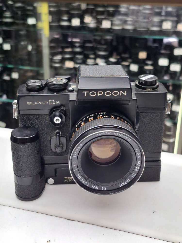 TOPCON SUPER DM + AUTO WINDER + TOKYO KOGAKU 50MM F1.8 GN 全正常