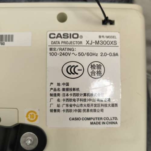Casio 激光投影機xj-m300 Projector Laser/LED Hybrid with remote control
