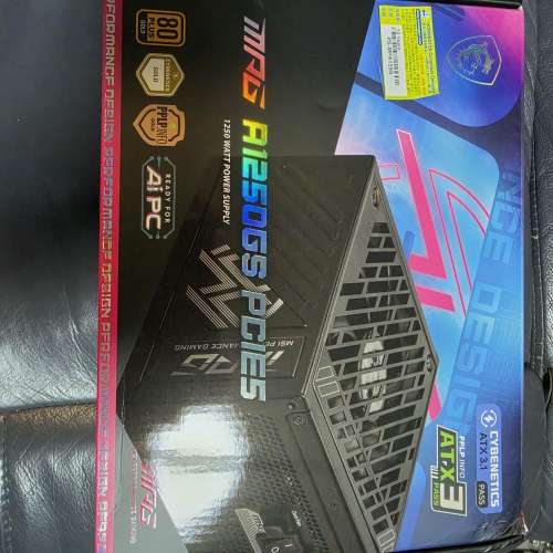 MSI MPG A1250GS PCIE5 1250W 火牛