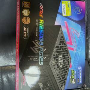 MSI MPG A1250GS PCIE5 1250W 火牛