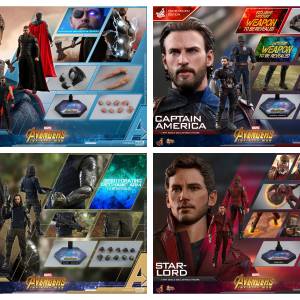 Hot Toys Avengers : Infinity War &ndash; Thor / Captain America / Bucky Barnes / S...