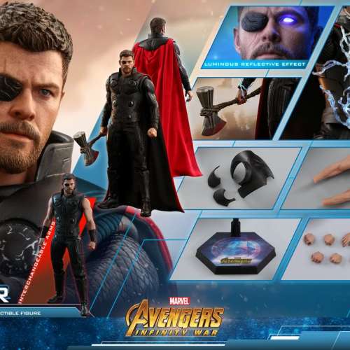 Hot Toys Avengers : Infinity War &ndash; Thor / Captain America / Bucky Barnes / S...
