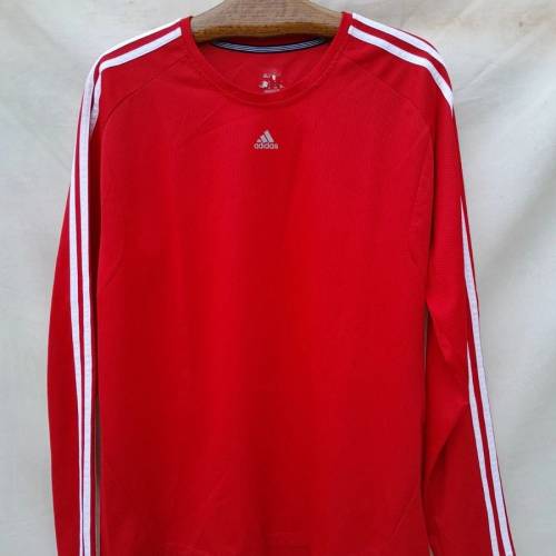 Adidas Climalite 紅色長袖運動衫