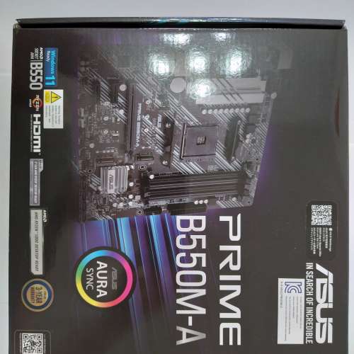 ASUS PRIME B550M-A DDR4,AM4 Socket mATX Motherboard (MB-BB55PMA)
