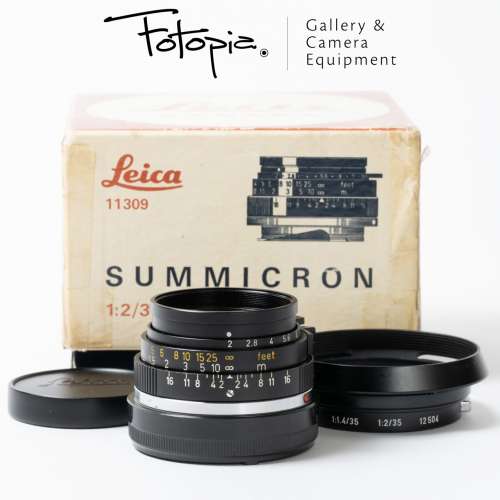 || Leica Summicron-M 35mm F2 - v2 / 6 Elements / Aperture Lever / Canada ||