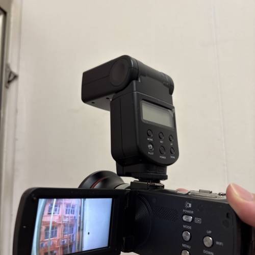 日本dv攝像機4k（閃光燈+廣角鏡頭）