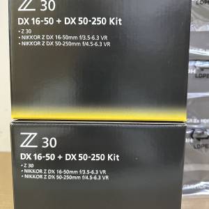 全新 Nikon Z30 連 16-50mm + 50-250mm VR 雙鏡套裝 (水貨)