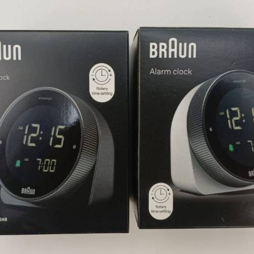 ( 最新欵 )全新 Braun BC24 Rotary Switch Digital Alarm Clock ( 可順豐到付 )