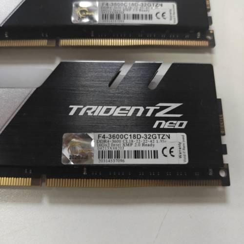 G.skill Trident Z Neo RGB DDR4 3600 32GB Kit (2x16GB) (F4-3600C18D-32GTZN)