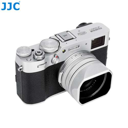 JJC LH-XVI SILVER Lens Hood Designed for FUJIFILM X100VI, X100V cameras