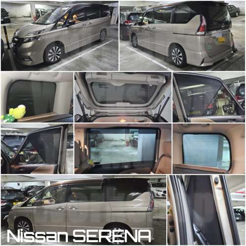 Serena C27 全車防曬磁石窗網
