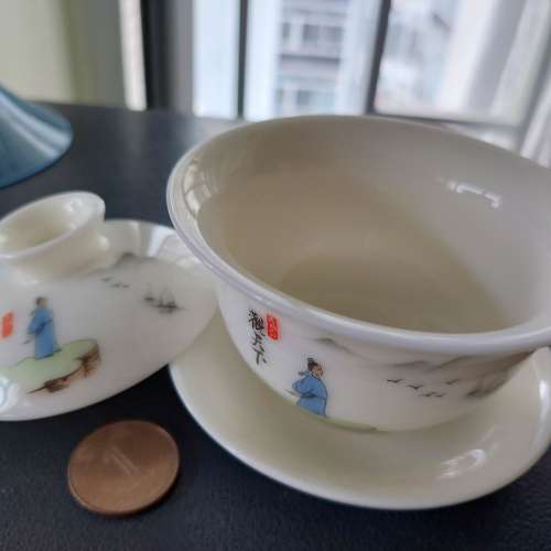 三才蓋碗茶盅