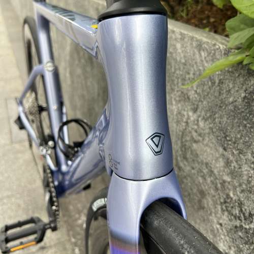 亮光淺紫羅藍色 51碼 JAVA FUOCO TOP 火6 24速 油剎桶軸 碳刀碳纖維公路車 送水架前...