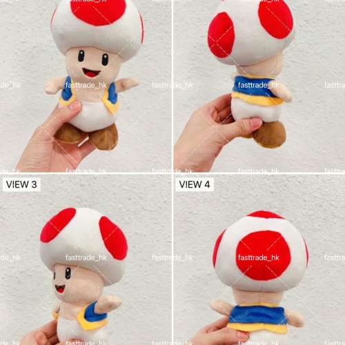 睇內文&middot;不轉wtsapp/電話：歐美版Super Mario Toad畢業公仔 豆袋公仔 奇諾比奧畢業...
