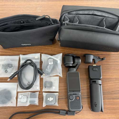 大疆Osmo Pocket 4全能套裝 機器全新，全能版全套配件都喺 隨心換到2027年5月
