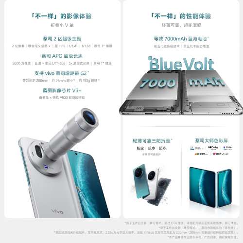 （少量現貨）vivo X Fold6 折疊專業影像套裝 12/16GB+256GB/512GB/1TB 原子工作台 ...