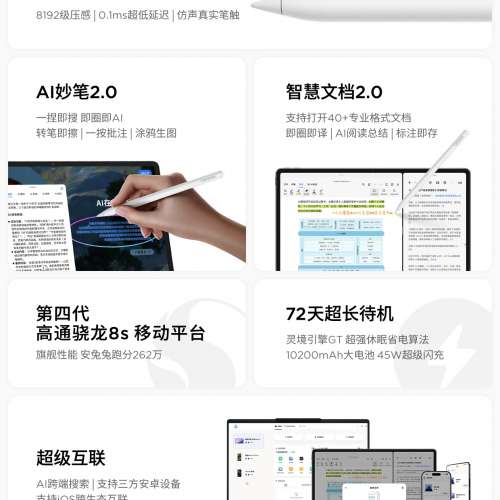 （少量現貨）聯想 Lenovo 小新 Pad Pro 13 英吋AI平板電腦3.5K超清護眼驍龍8s Gen4...
