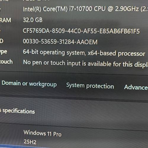 Intel i7-10700